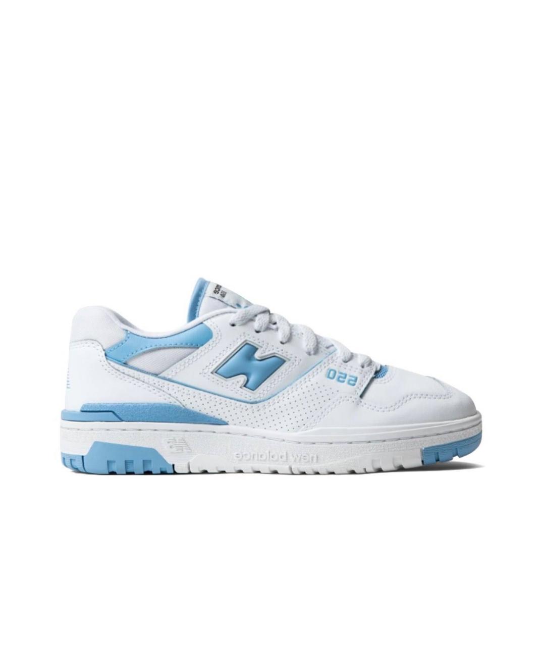 NEW BALANCE Голубые кожаные кроссовки, фото 1