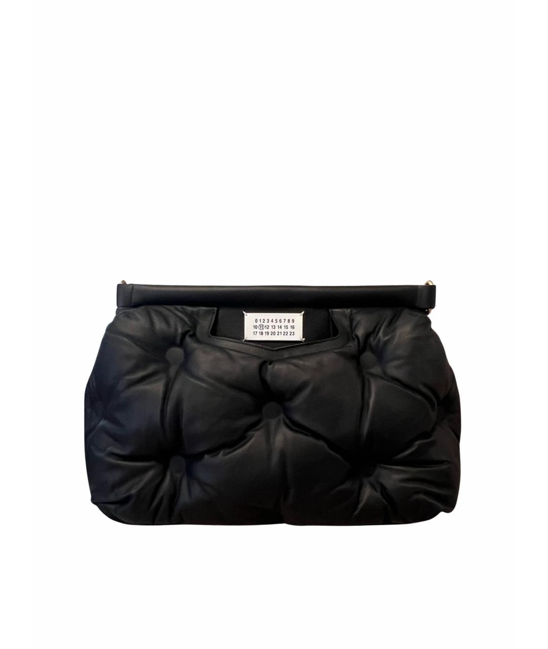 MAISON MARGIELA Черная кожаная сумка через плечо, фото 1