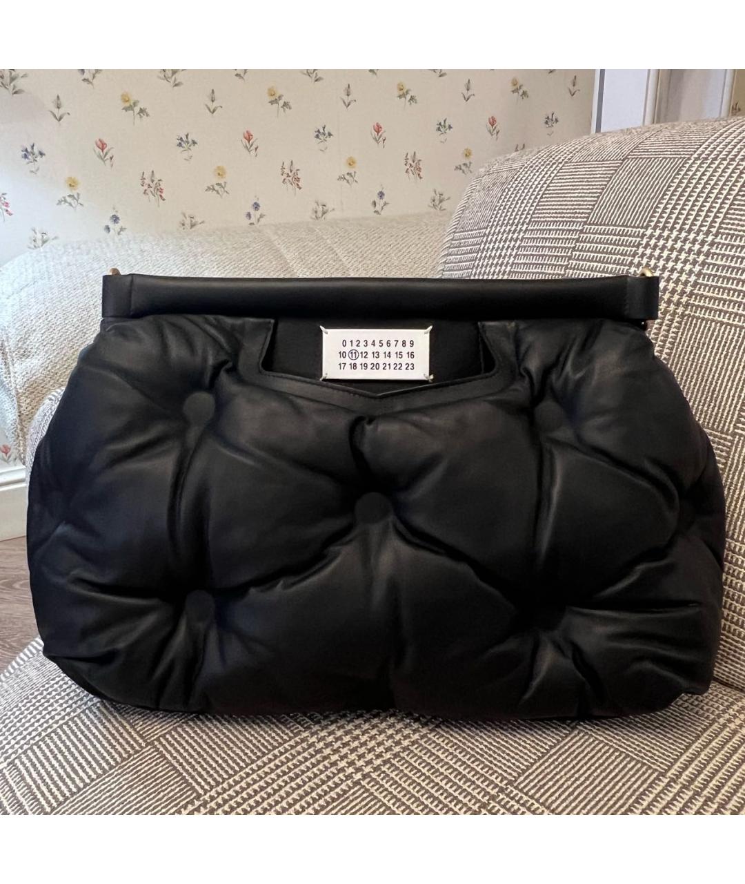 MAISON MARGIELA Черная кожаная сумка через плечо, фото 7