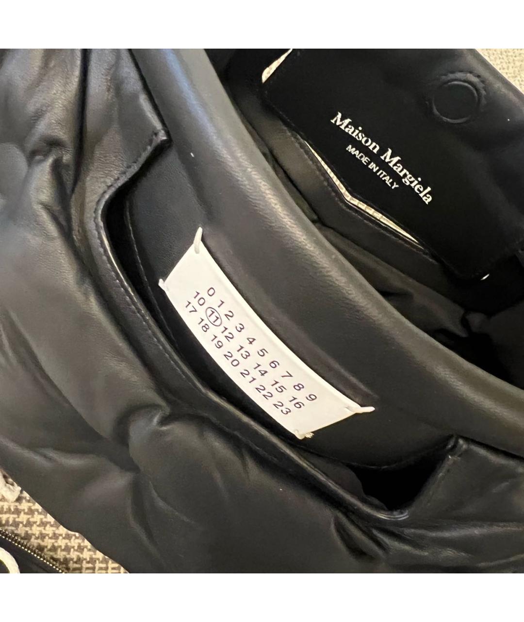 MAISON MARGIELA Черная кожаная сумка через плечо, фото 5