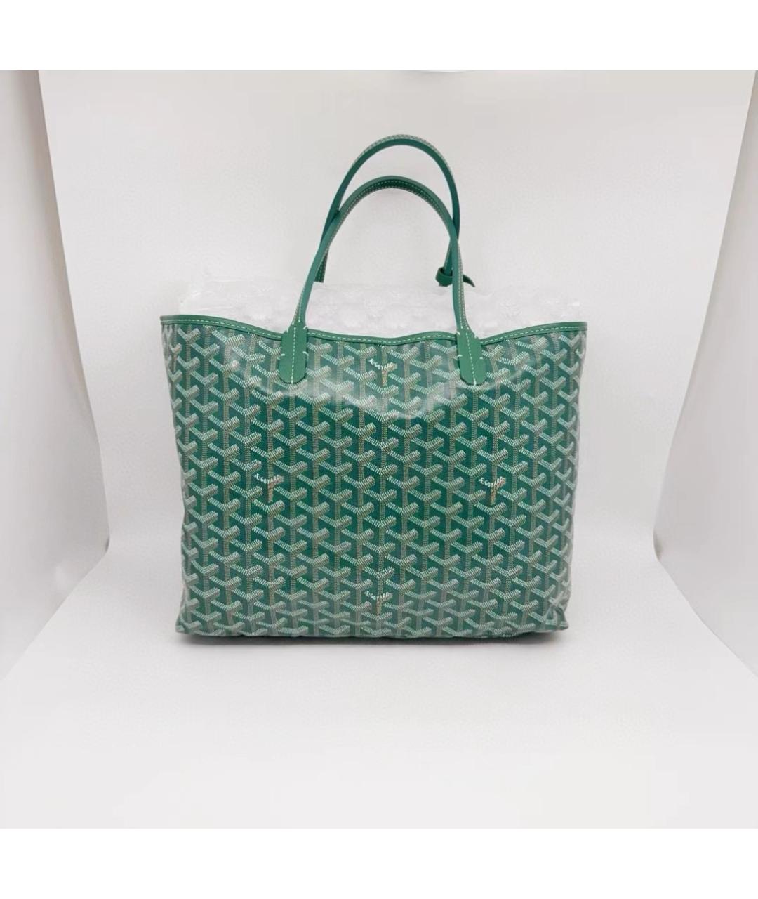 GOYARD Зеленая сумка тоут, фото 3