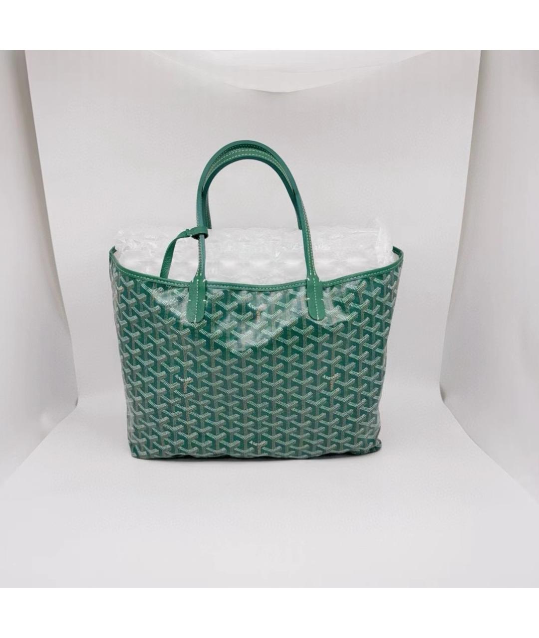 GOYARD Зеленая сумка тоут, фото 2