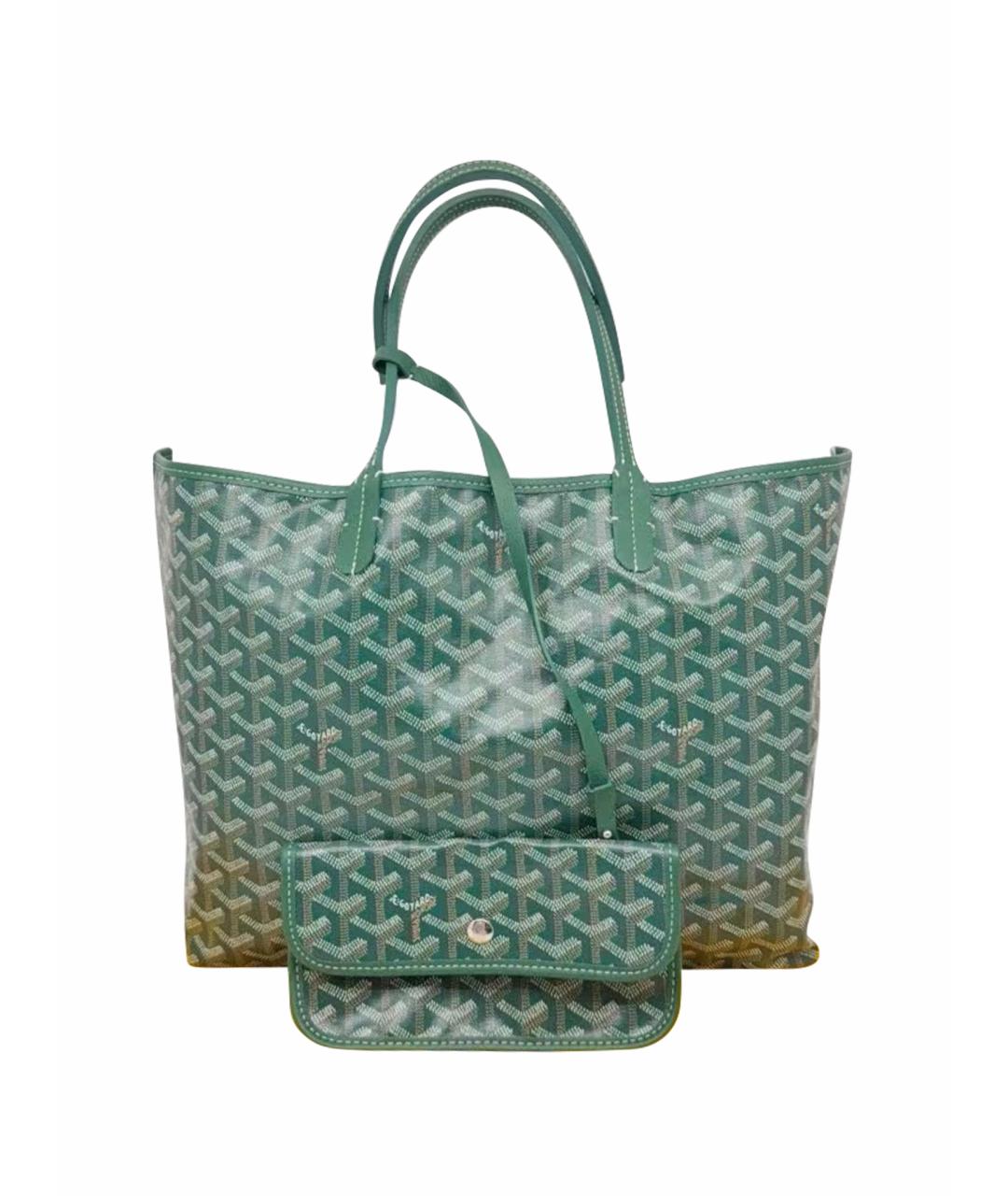 GOYARD Зеленая сумка тоут, фото 1