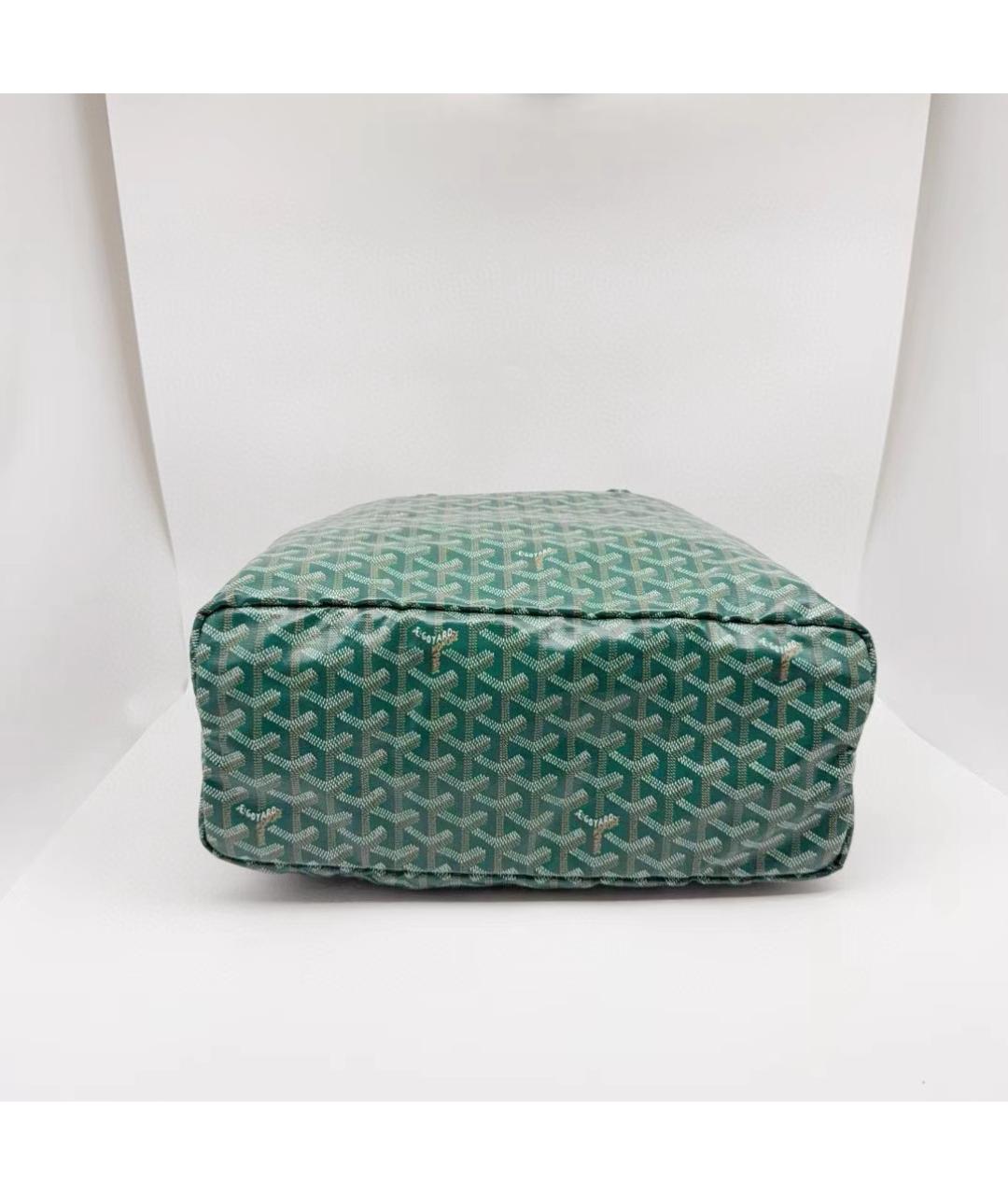 GOYARD Зеленая сумка тоут, фото 6