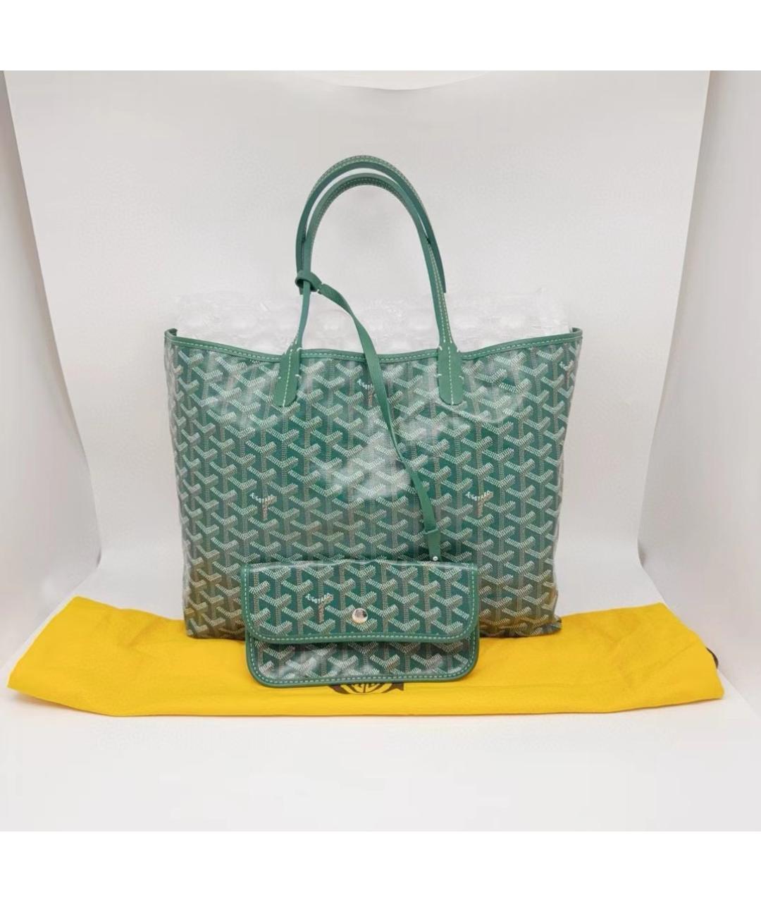 GOYARD Зеленая сумка тоут, фото 8