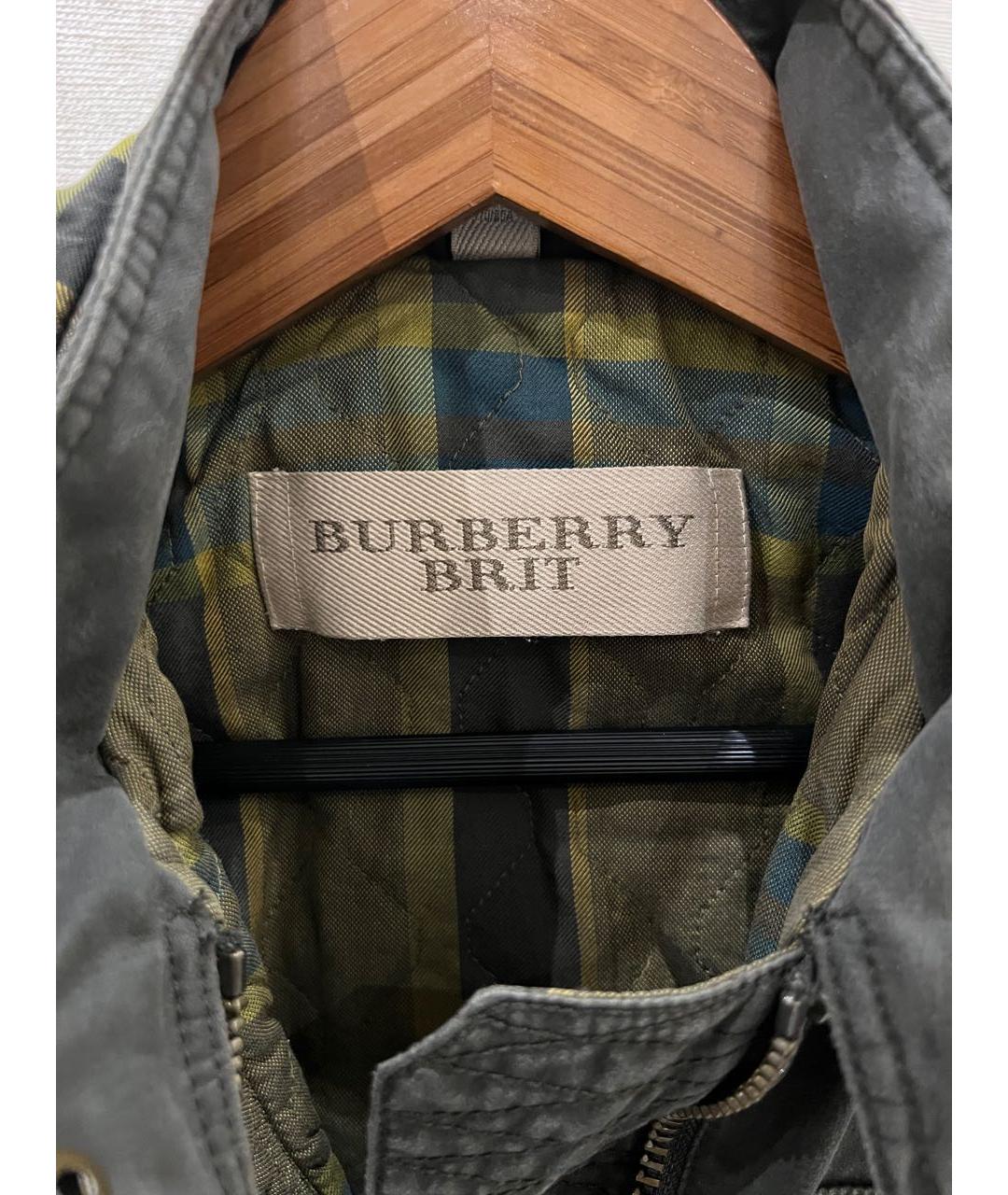 BURBERRY Хаки полиэстеровая парка, фото 3