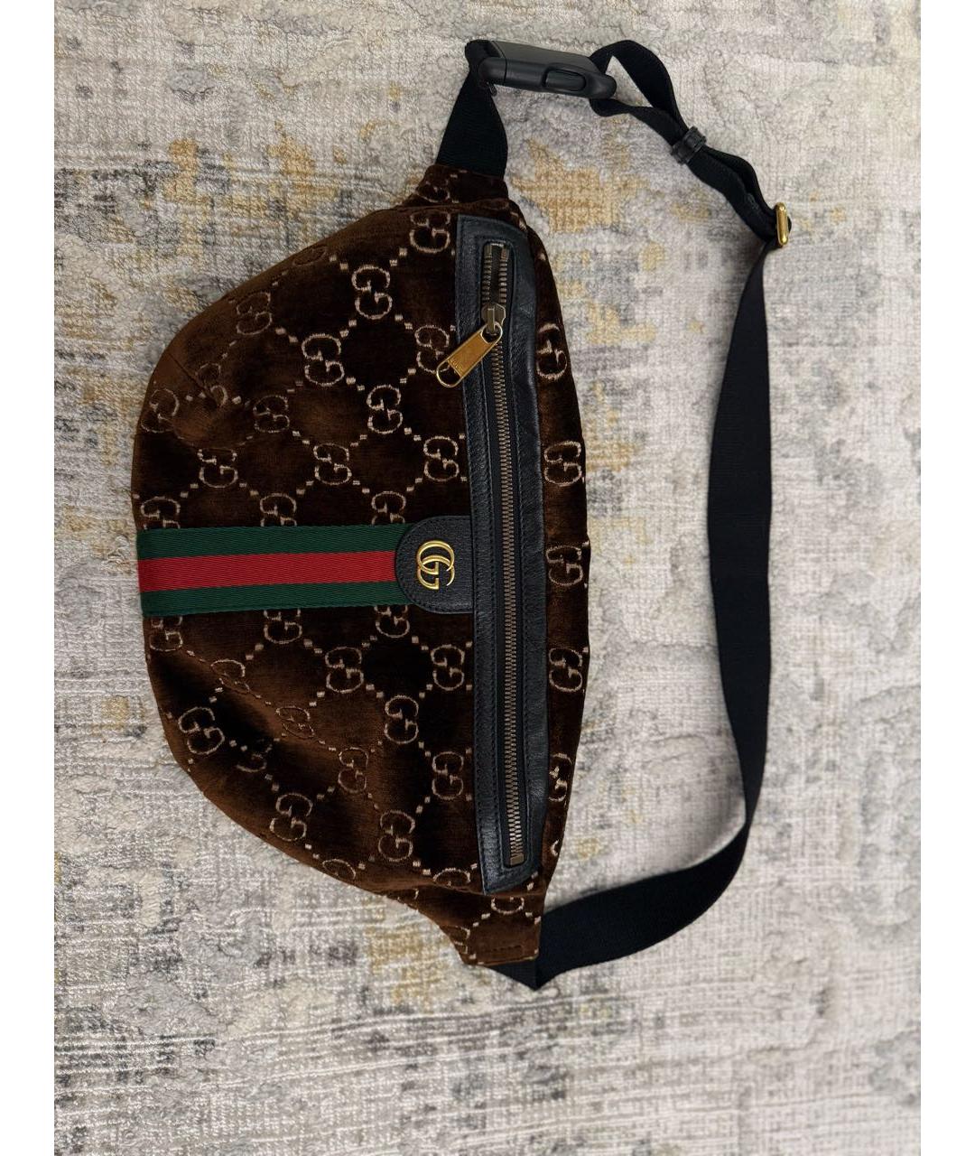 GUCCI Мульти бархатная поясная сумка, фото 5