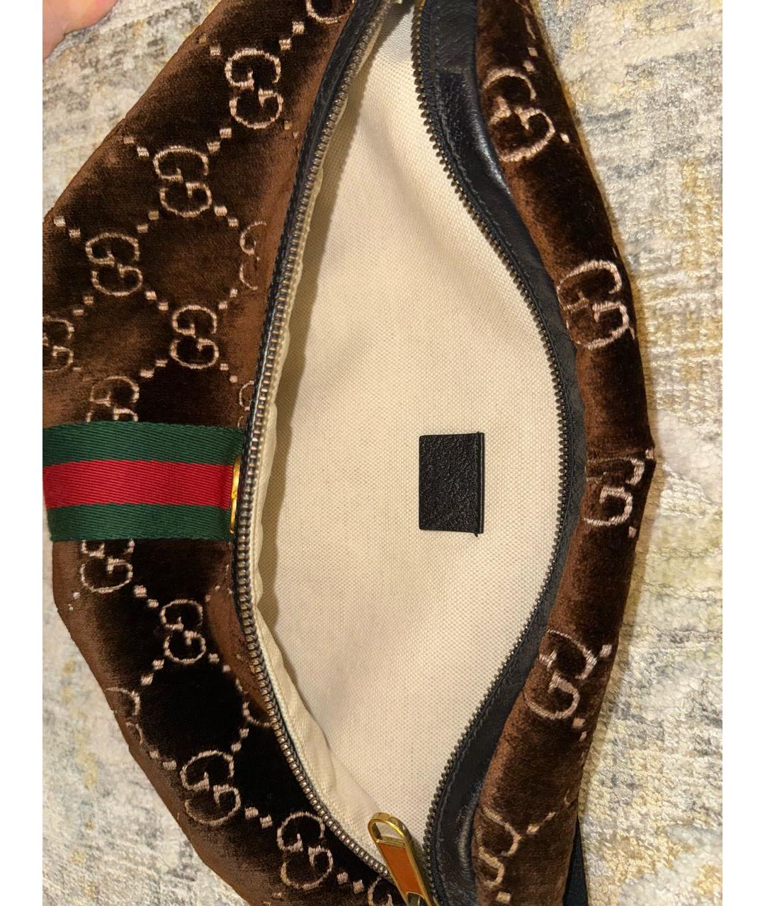 GUCCI Мульти бархатная поясная сумка, фото 3