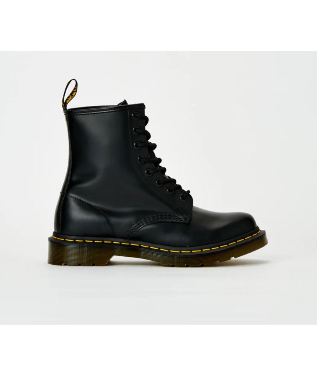 DR. MARTENS Черные кожаные высокие ботинки, фото 6