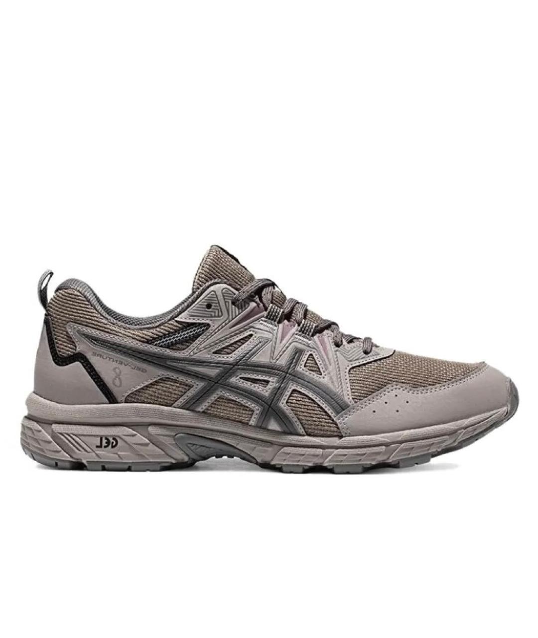 ASICS Бежевые текстильные низкие кроссовки / кеды, фото 1