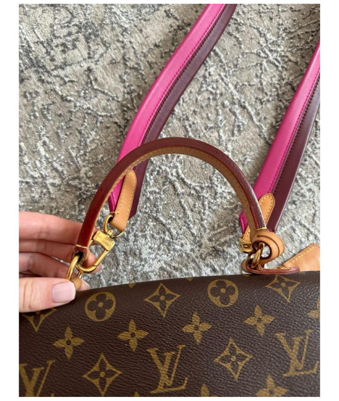 LOUIS VUITTON Коричневая сумка с короткими ручками, фото 7