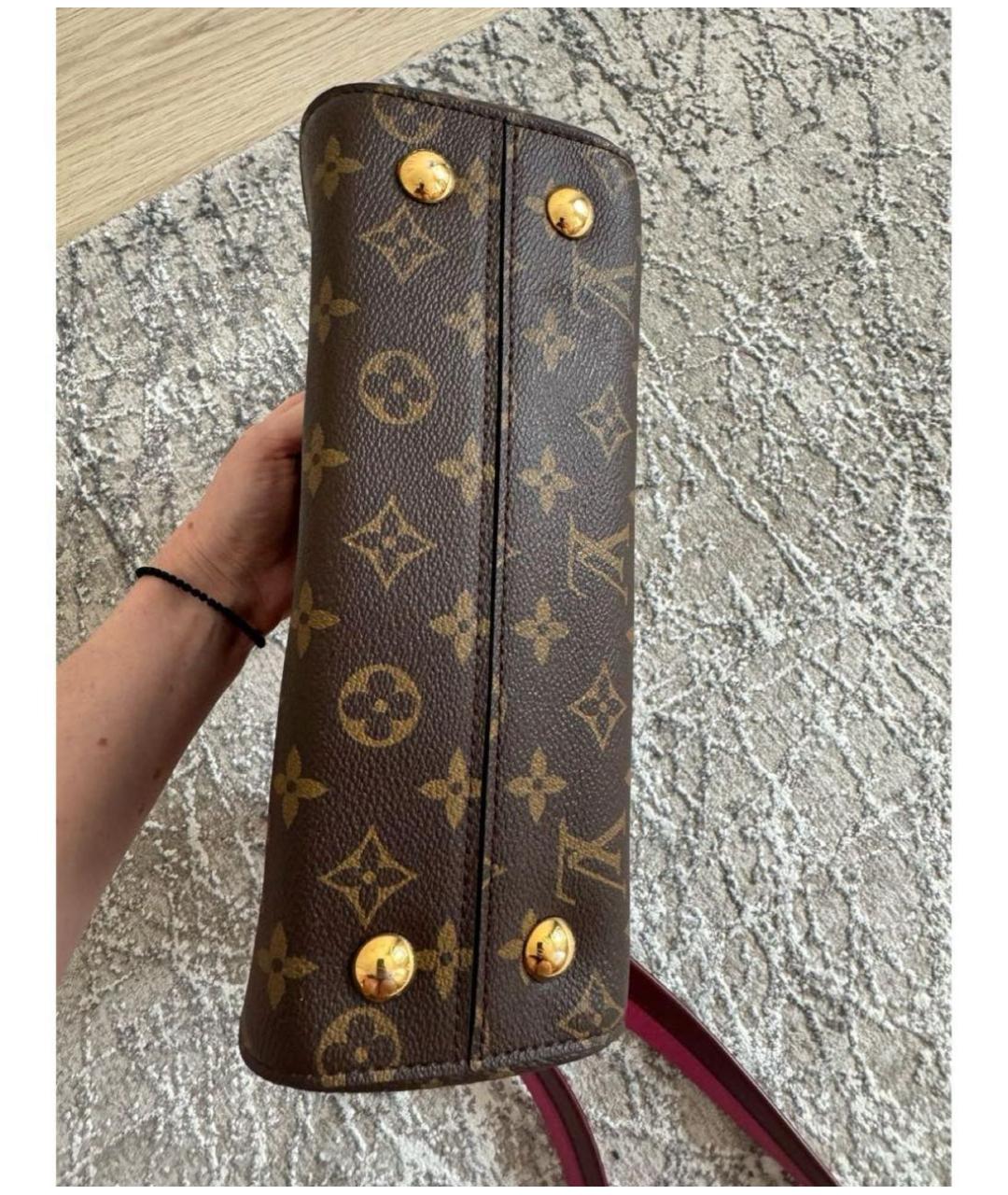 LOUIS VUITTON Коричневая сумка с короткими ручками, фото 4