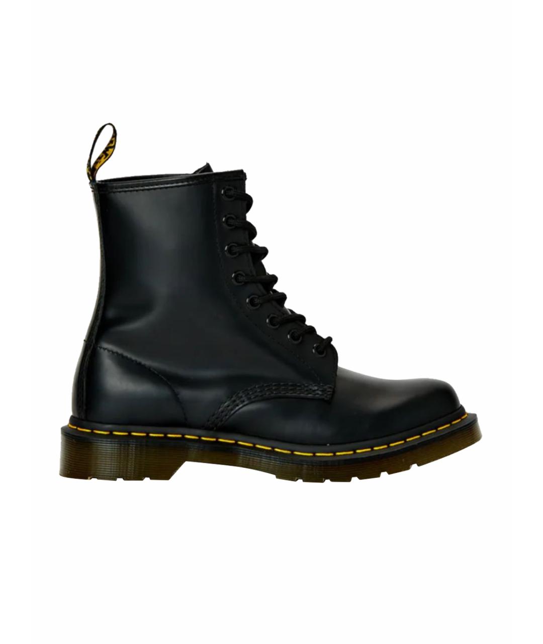 DR. MARTENS Черные кожаные высокие ботинки, фото 1