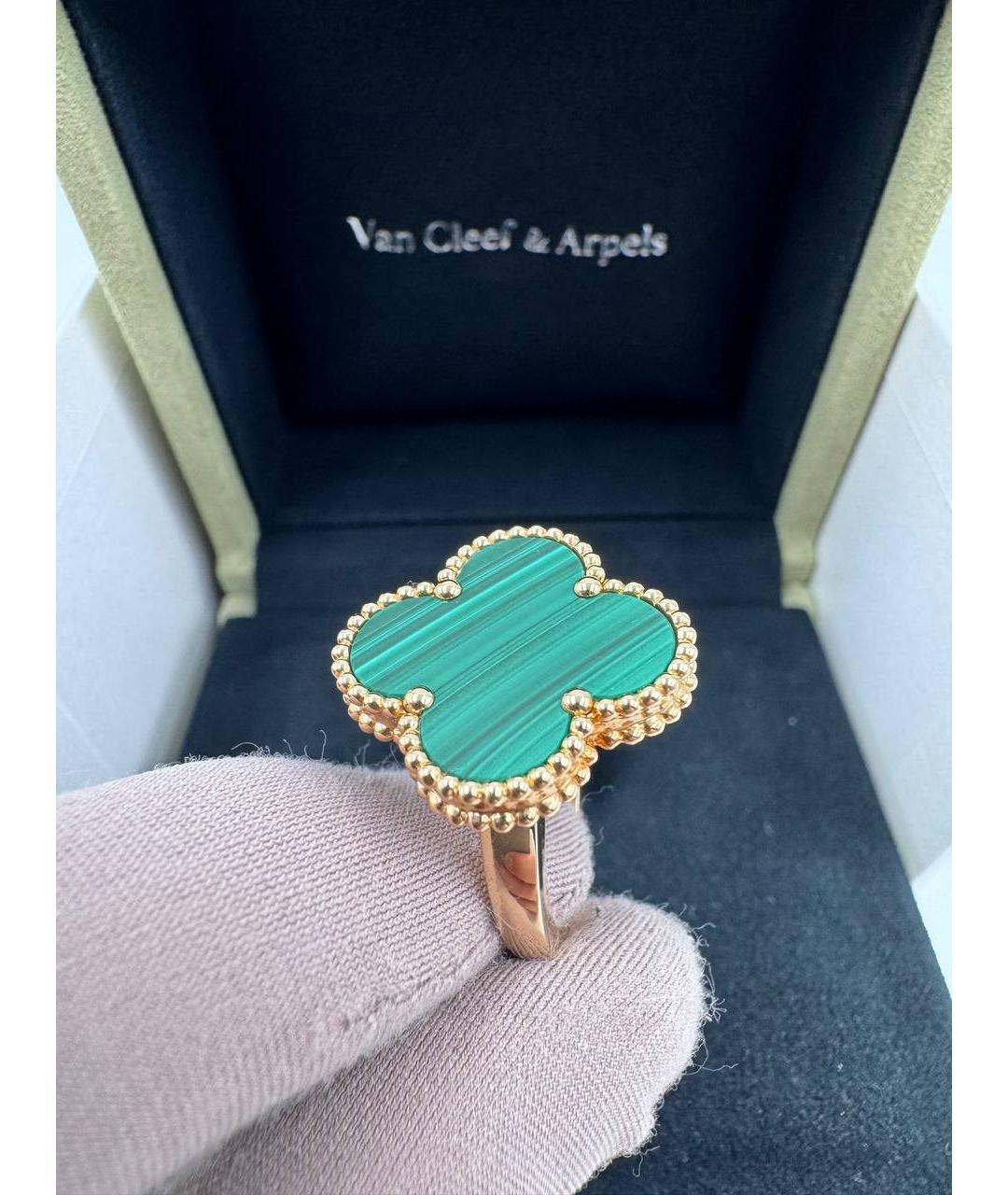 VAN CLEEF & ARPELS Зеленые кольцо из желтого золота, фото 5