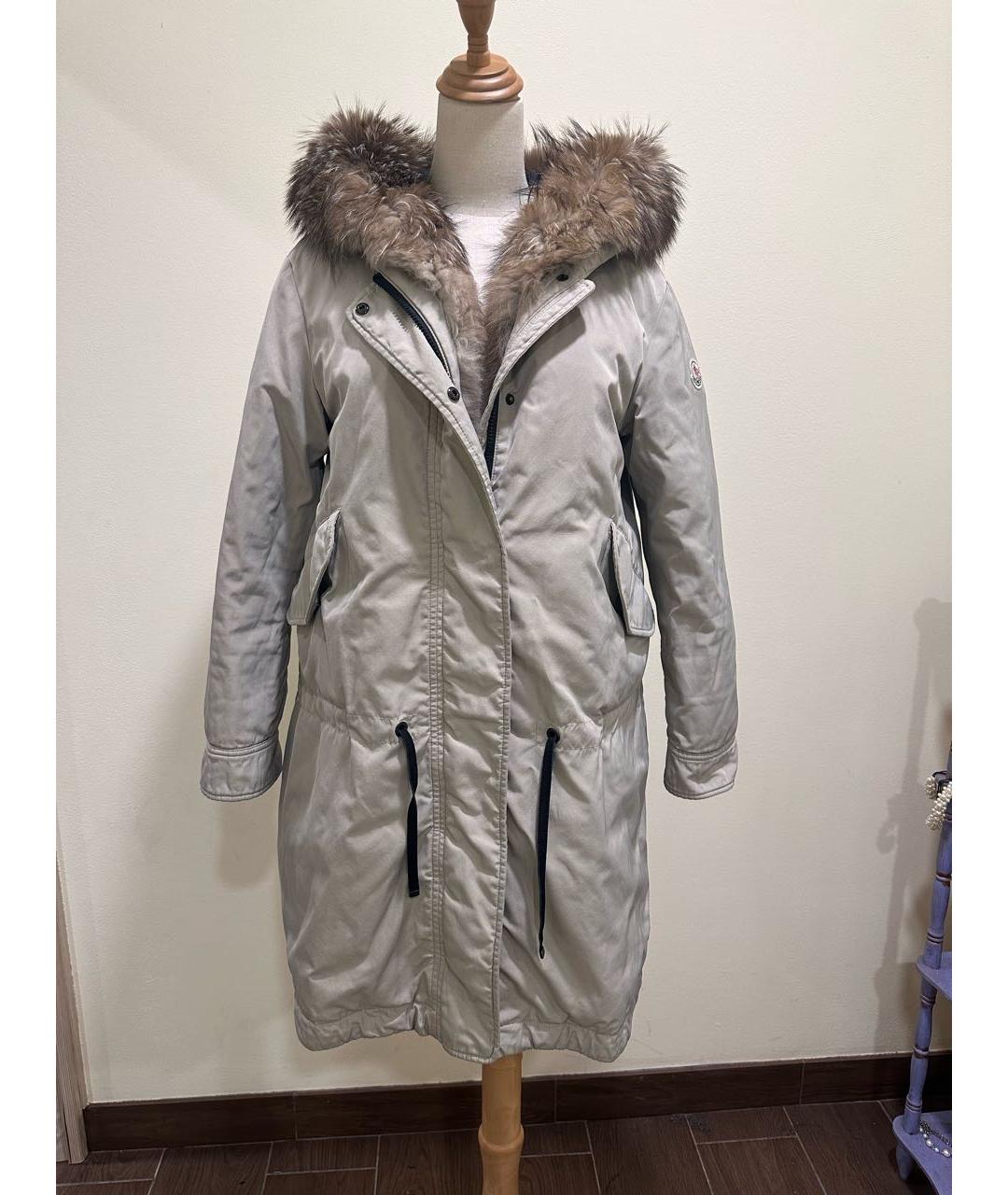 MONCLER Серая парка, фото 8