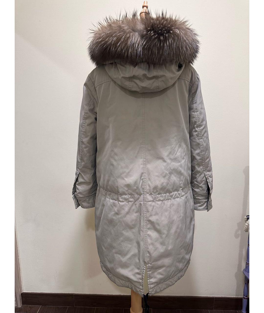 MONCLER Серая парка, фото 5