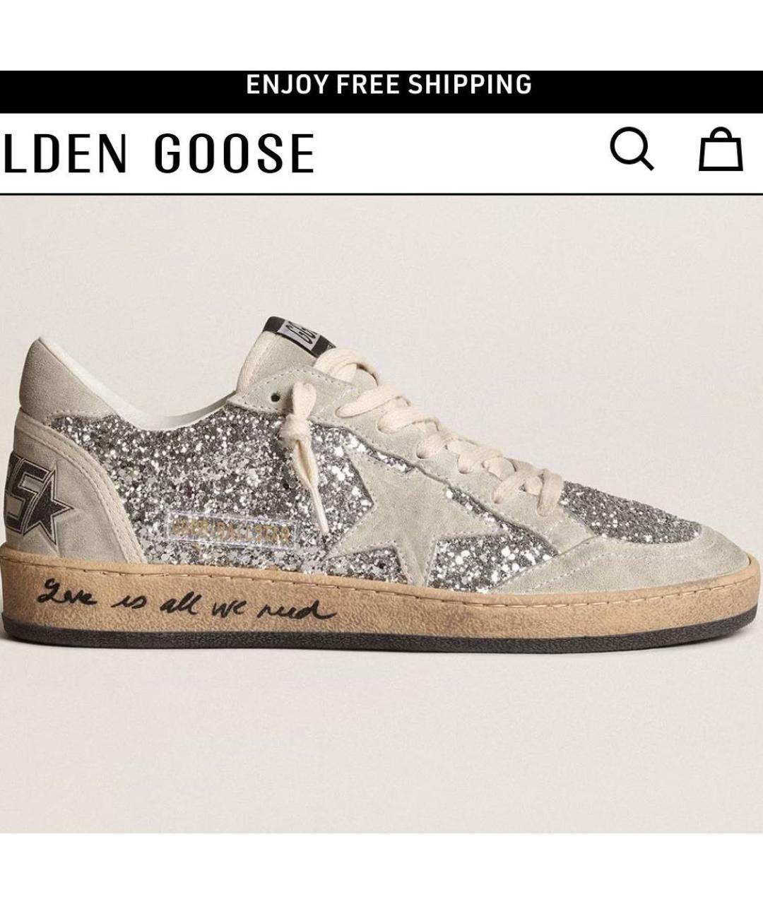 GOLDEN GOOSE DELUXE BRAND Серые кеды, фото 2