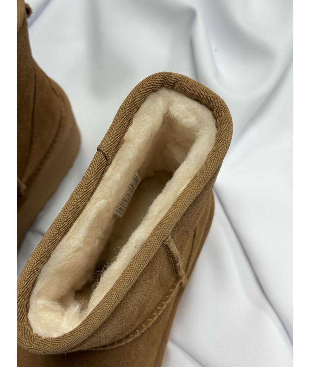 UGG AUSTRALIA Коричневые замшевые полусапоги, фото 7