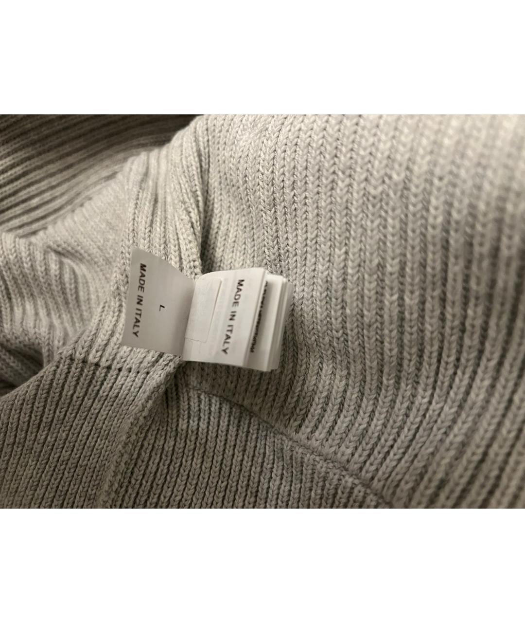 BRUNELLO CUCINELLI Серый хлопковый кардиган, фото 6