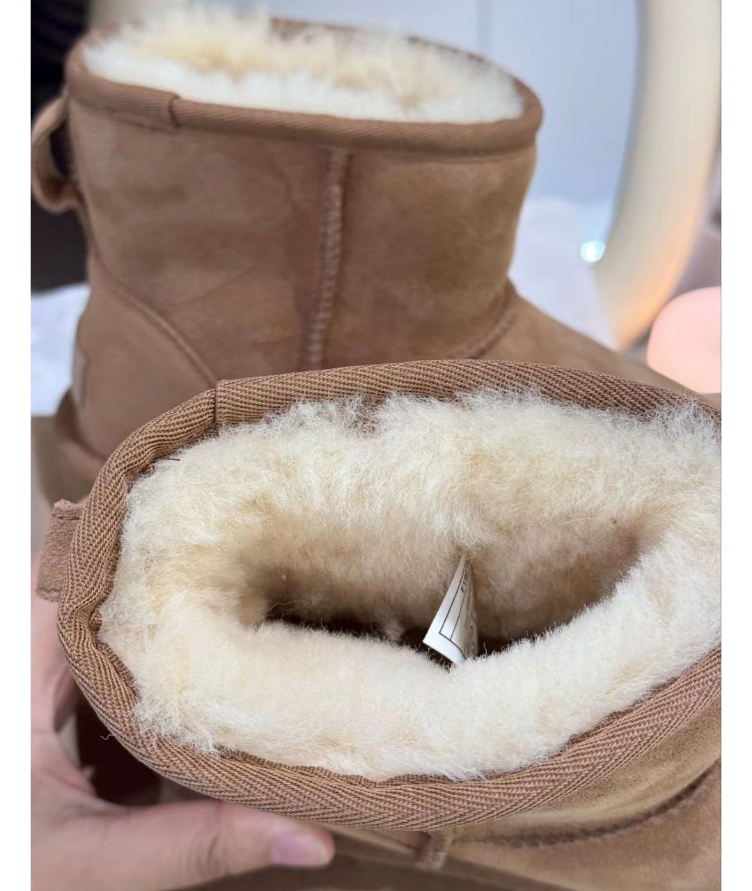 UGG AUSTRALIA Коричневые замшевые полусапоги, фото 7