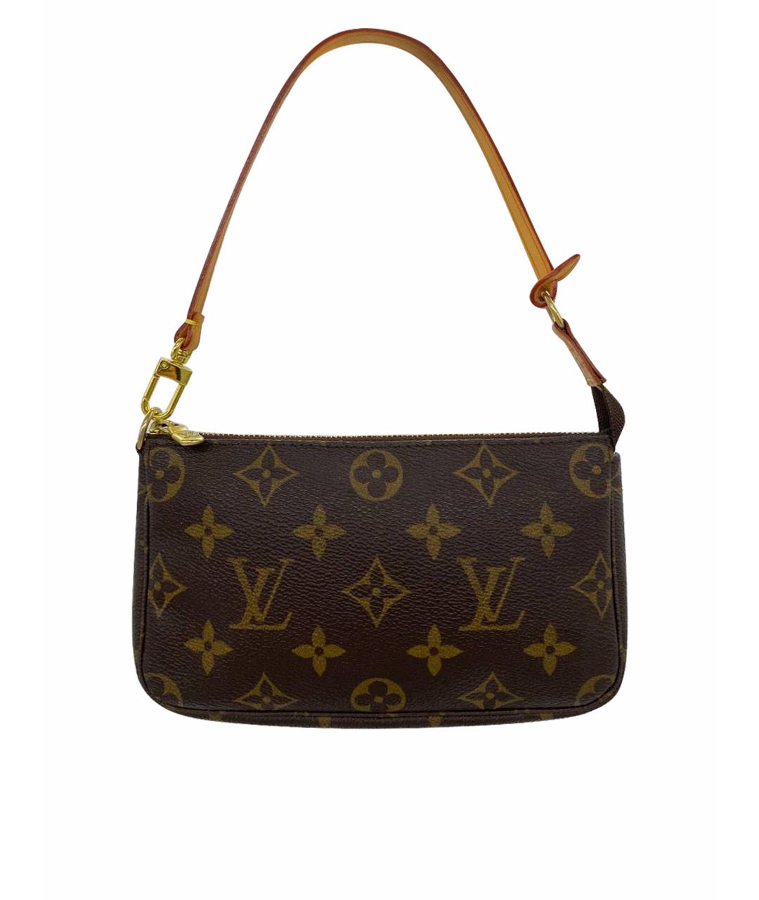 LOUIS VUITTON Коричневая сумка с короткими ручками, фото 1