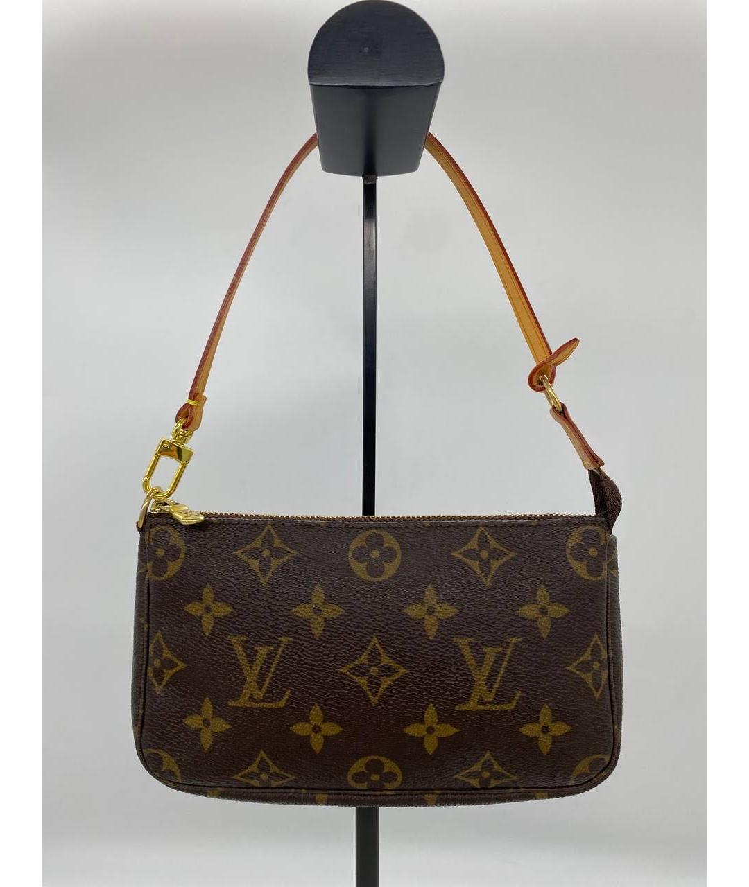 LOUIS VUITTON Коричневая сумка с короткими ручками, фото 9