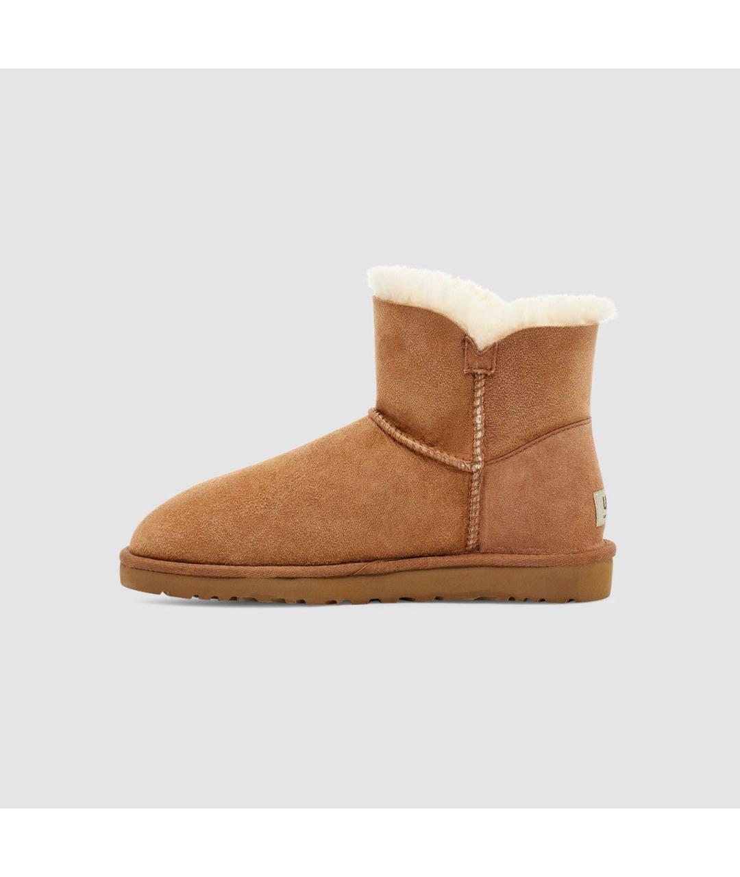 UGG AUSTRALIA Коричневые замшевые ботинки, фото 5