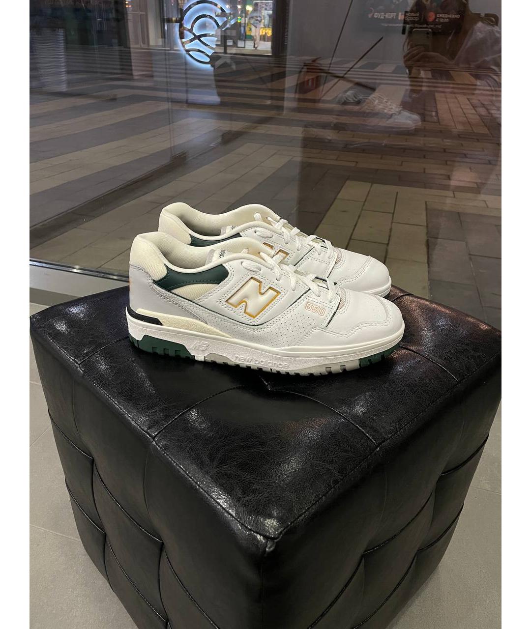 NEW BALANCE Белые кожаные кроссовки, фото 5