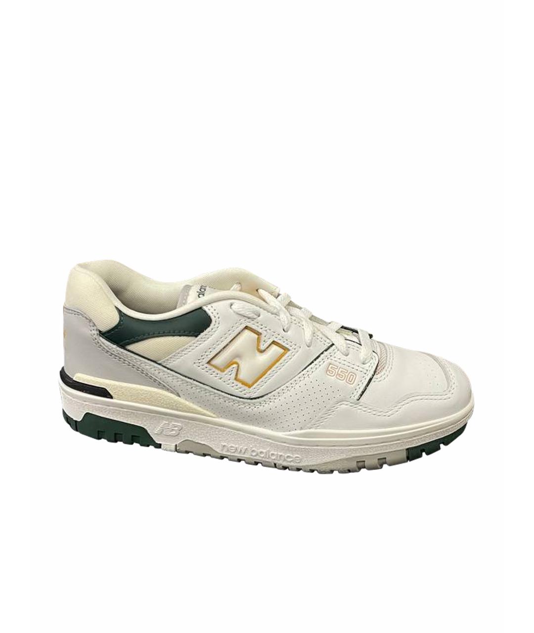 NEW BALANCE Белые кожаные кроссовки, фото 1