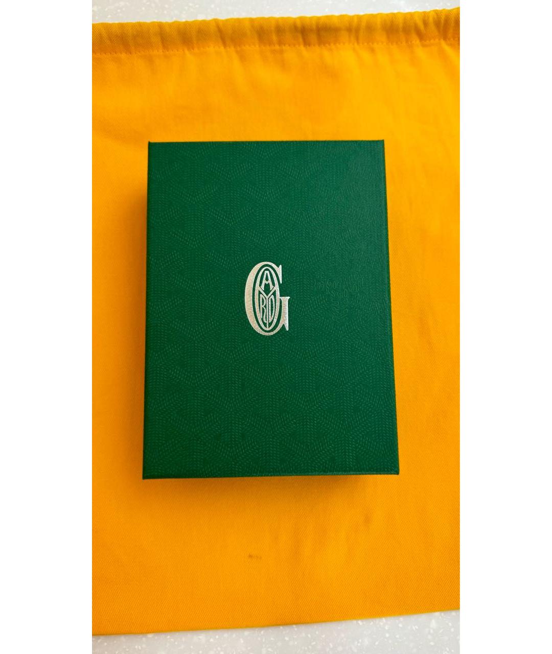 GOYARD Зеленый кожаный кардхолдер, фото 6