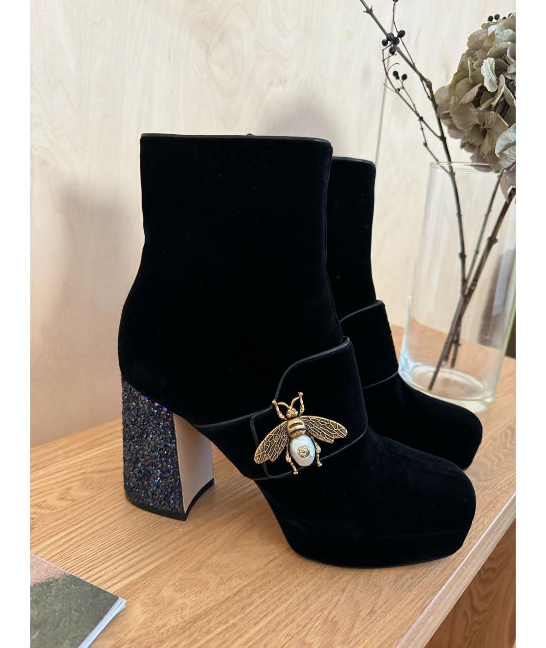 GUCCI Черные ботинки, фото 8