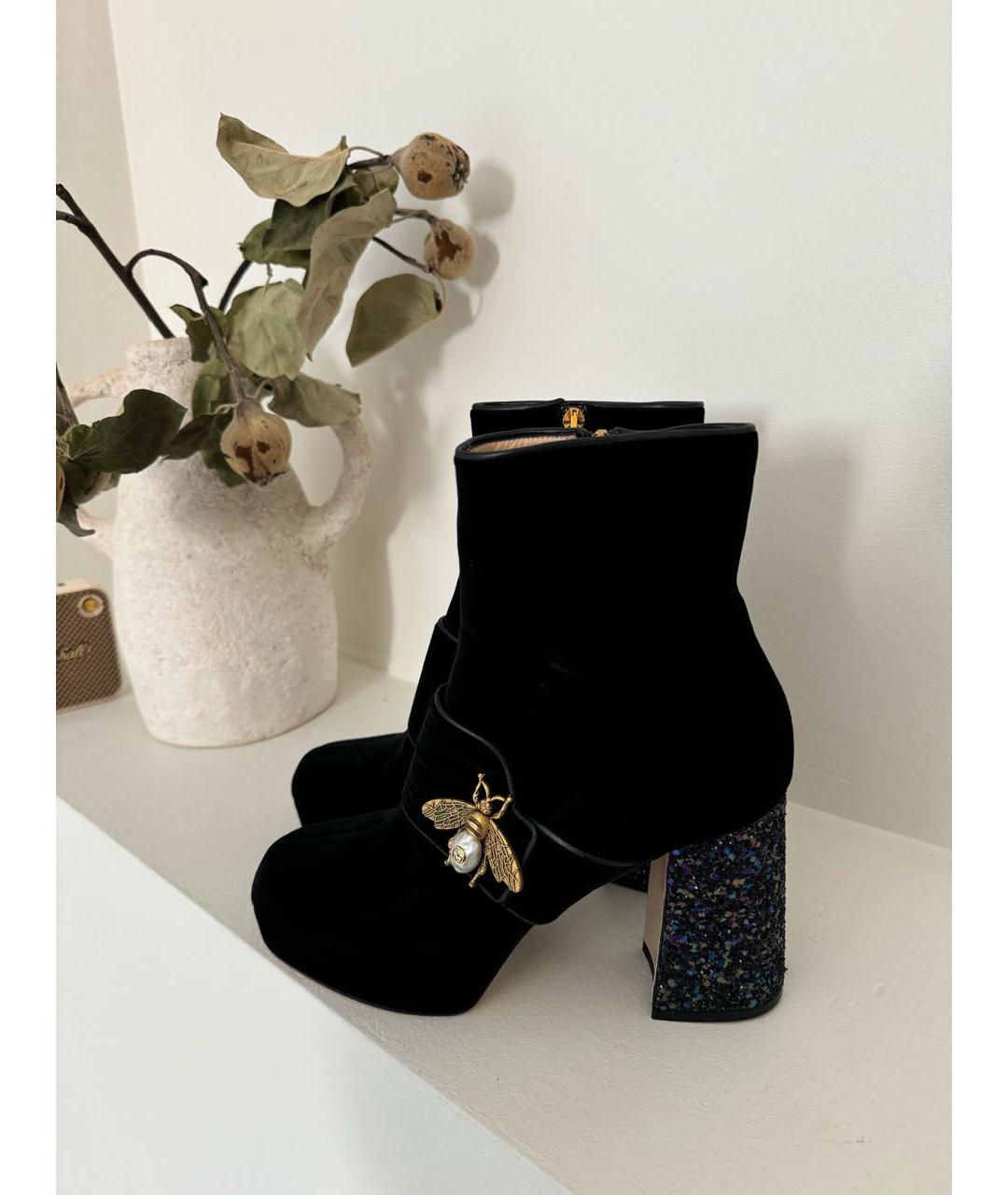 GUCCI Черные ботинки, фото 4