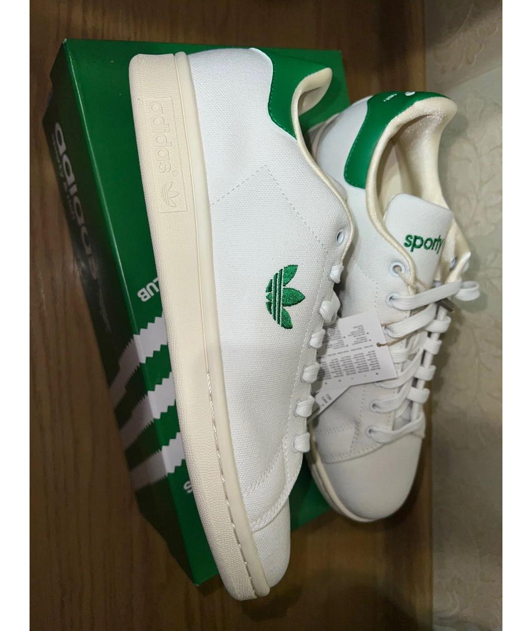 ADIDAS Белые текстильные кеды, фото 6