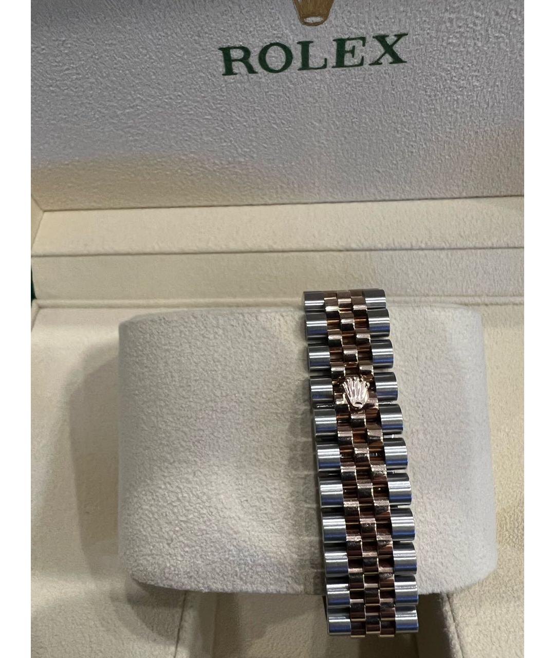 ROLEX Серебряные часы из розового золота, фото 5