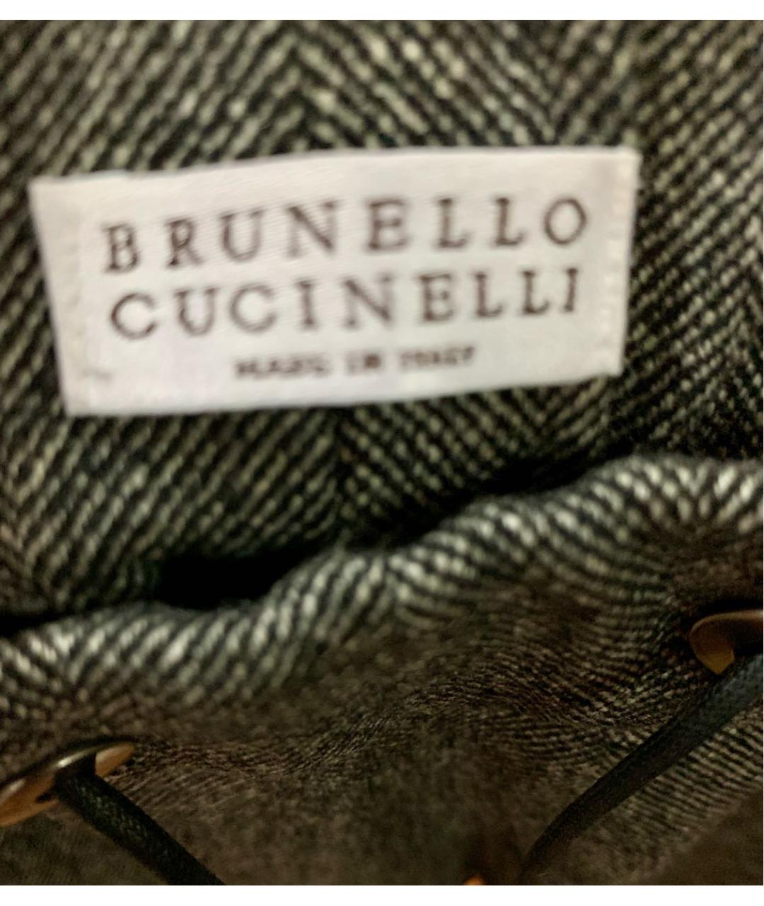 BRUNELLO CUCINELLI Серые шерстяные кюлоты, фото 8