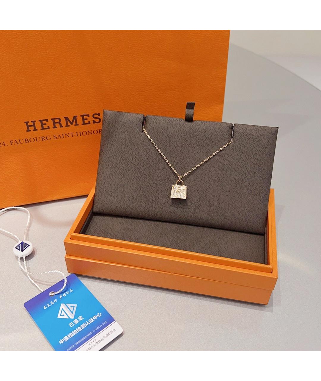 HERMES Золотая подвеска из розового золота, фото 2