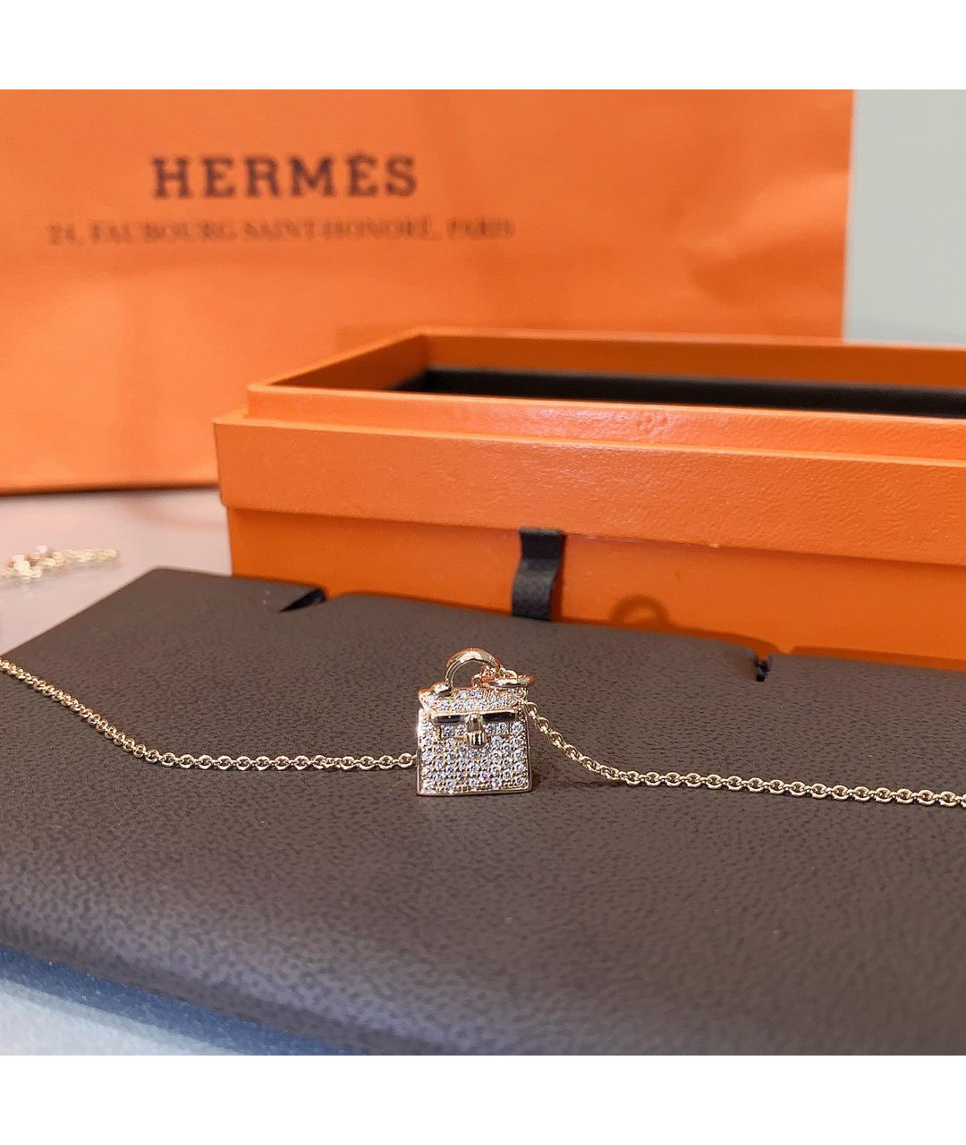 HERMES Золотая подвеска из розового золота, фото 4