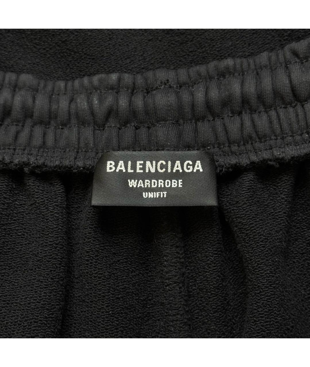 BALENCIAGA Черные хлопковые повседневные брюки, фото 5