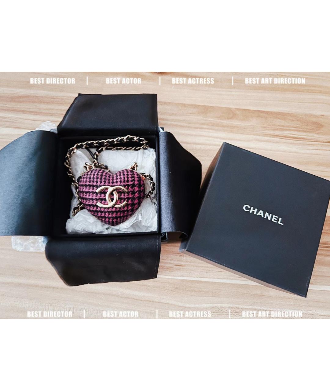 CHANEL Фиолетовая твидовая сумка через плечо, фото 3