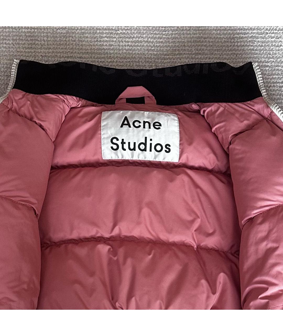 ACNE STUDIOS Черный полиэстеровый пуховик, фото 4