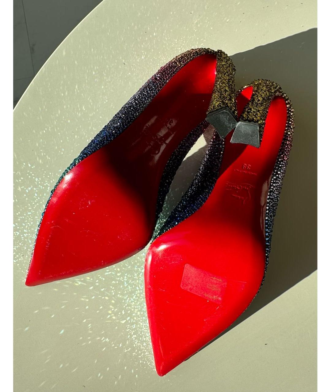 CHRISTIAN LOUBOUTIN Мульти туфли, фото 4