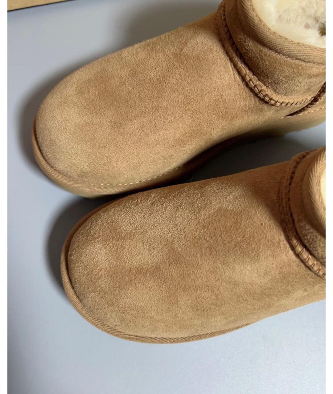 UGG AUSTRALIA Оранжевое замшевые ботинки, фото 7