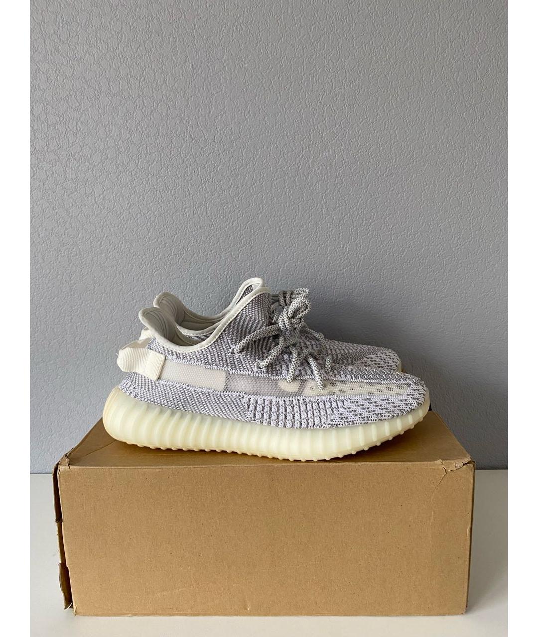 ADIDAS YEEZY Серые текстильные низкие кроссовки / кеды, фото 8