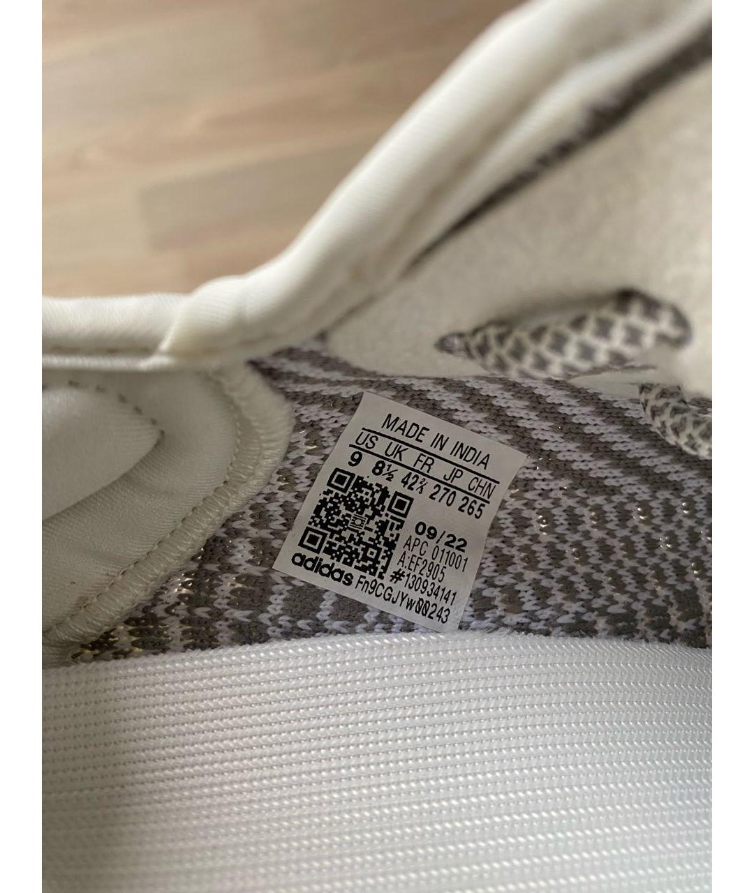 ADIDAS YEEZY Серые текстильные низкие кроссовки / кеды, фото 6