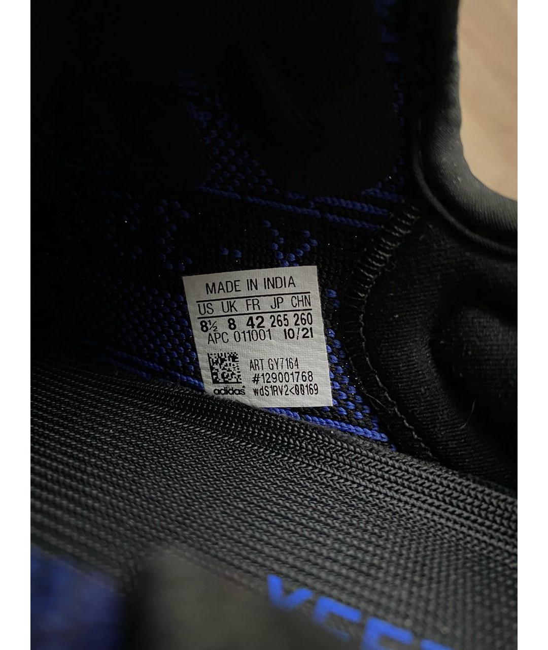 ADIDAS YEEZY Черные текстильные низкие кроссовки / кеды, фото 6