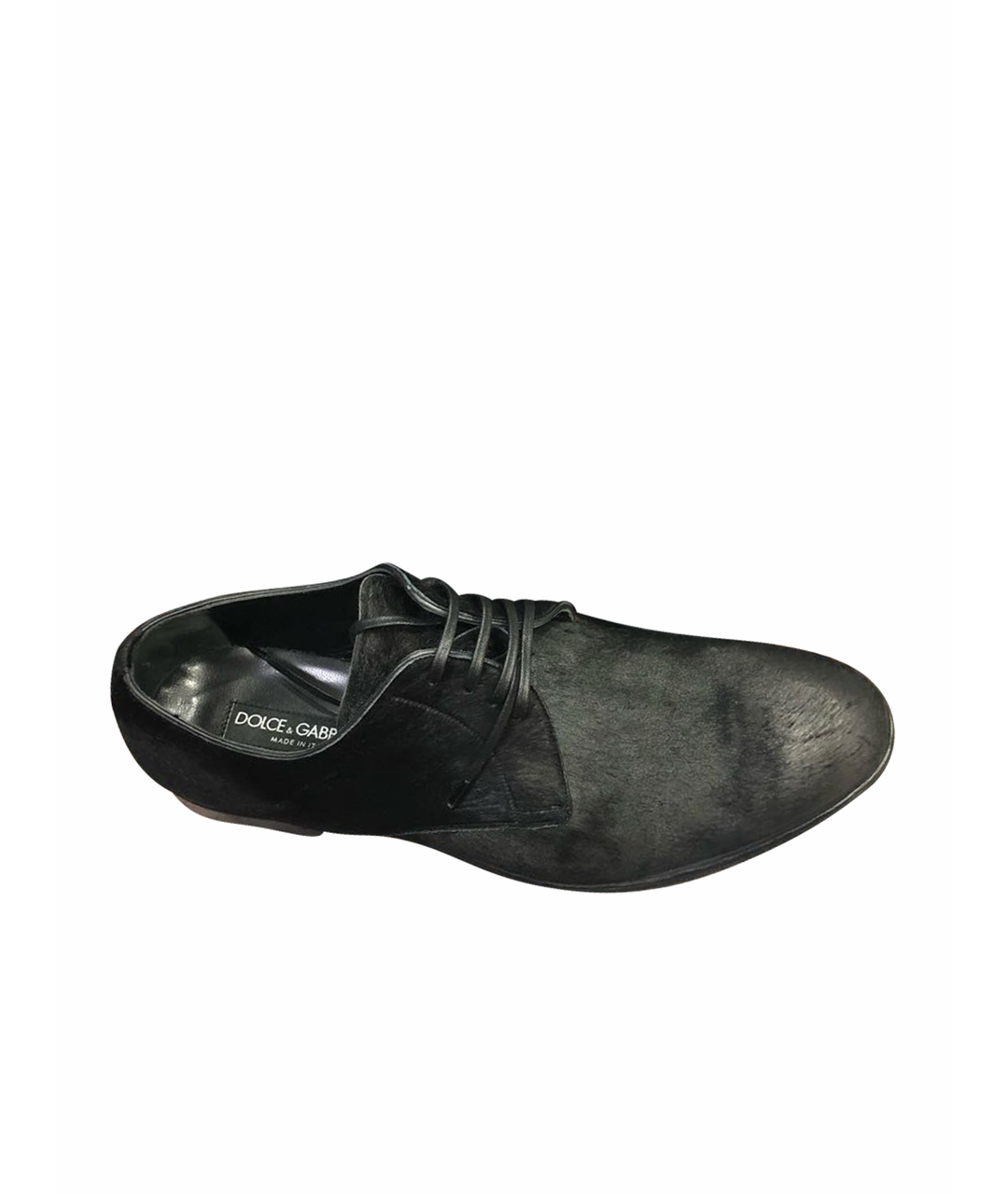 DOLCE&GABBANA Черные низкие ботинки, фото 1