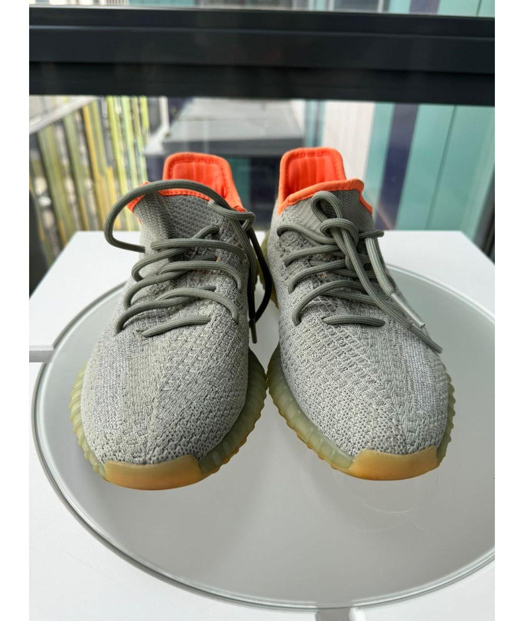 ADIDAS YEEZY Зеленые кроссовки, фото 2