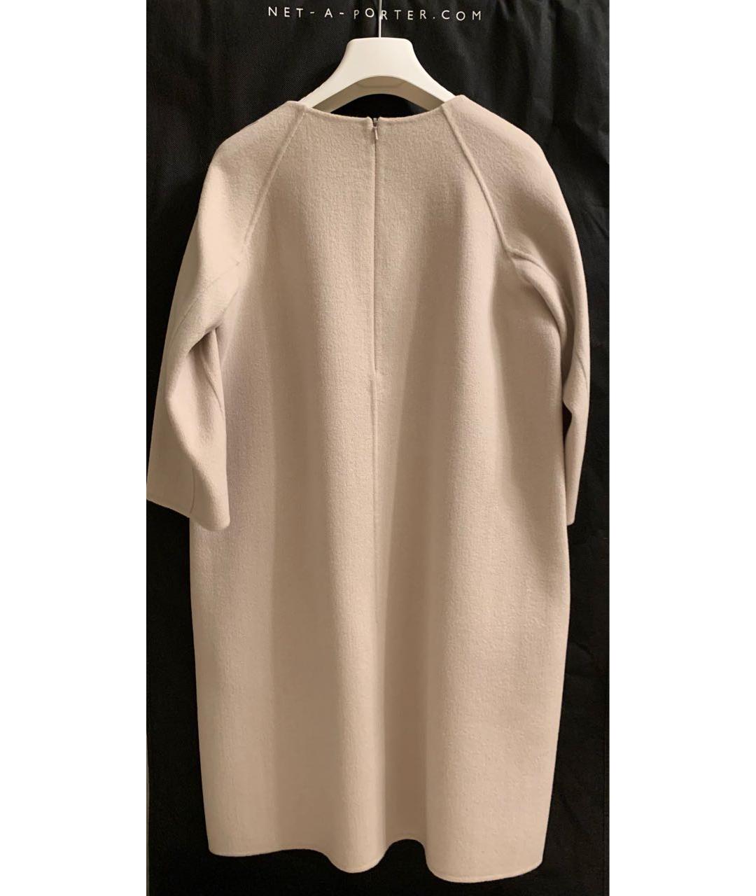 MAX MARA Бежевое шерстяное повседневное платье, фото 6