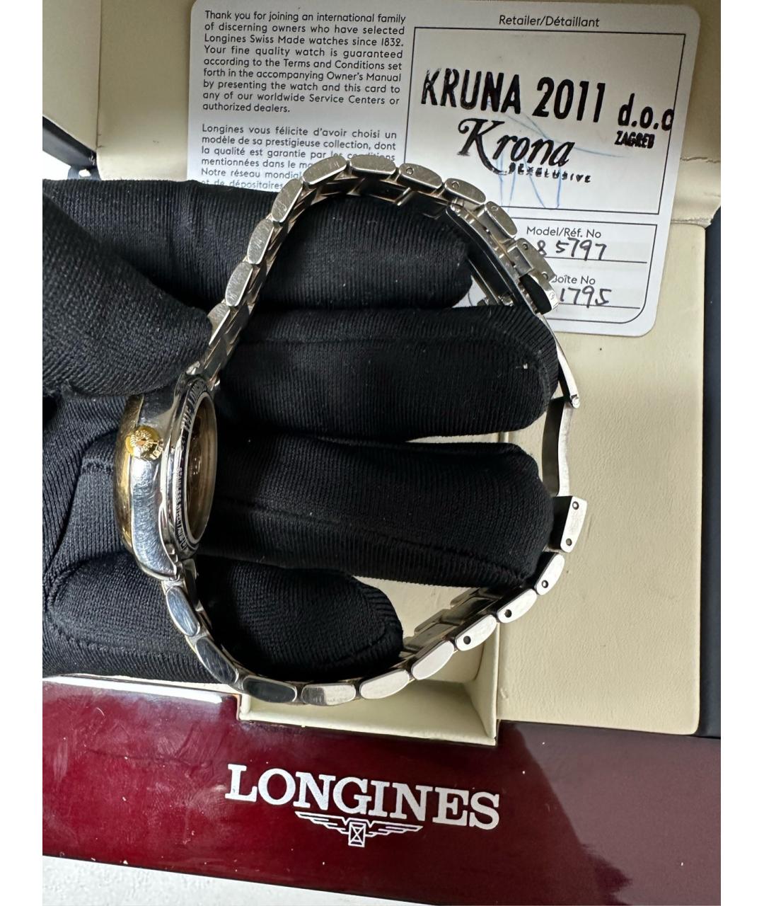 LONGINES Серебряные часы из розового золота, фото 8