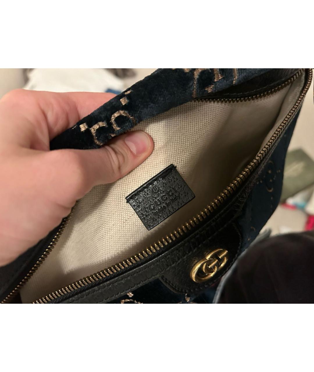 GUCCI Мульти бархатная сумка через плечо, фото 4